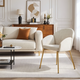 Sunvega Modern Upholstered Dining Chair Set of 2 with Comfortable Seat