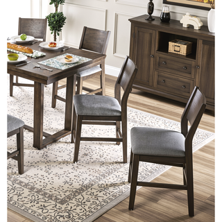 Sunvega Industrial U-Shape Metal Legs Walnut Black Finish Two Tone Design Bench