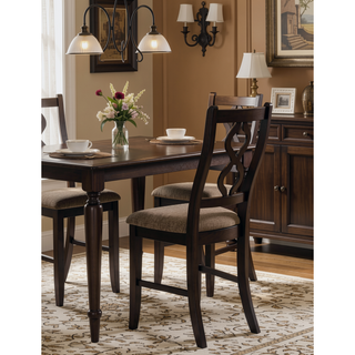 Sunvega Rustic Black Wooden High Chair with Fabric Seat 42 Inch Height
