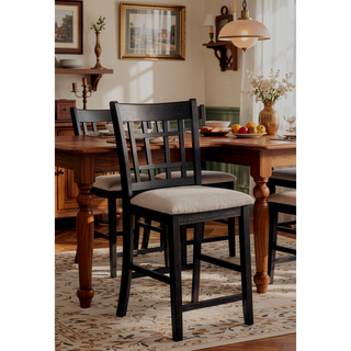 Sunvega Contemporary 18" Extendable Leaf Storage Table with Two-Tone Chalk Gray Finish