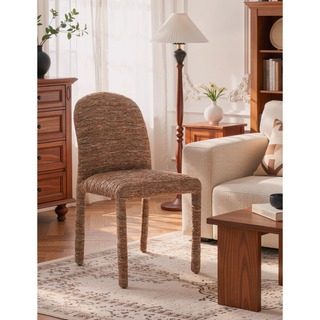 Sunvega Chenille Side Chairs with Padded Seat and Back Cushion Set of 2