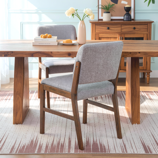 Sunvega Soft Boucle Dining Chairs Set of 2 with High-Density Foam Padding