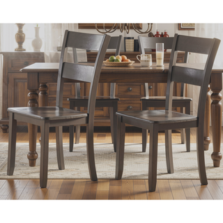 Sunvega Contemporary Rectangular Dining Table with Wood Base and Gray Finish