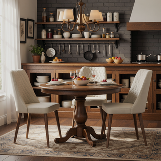 Sunvega Mid-Century Modern Velvet Dining Chair Set of 2 with Solid Wood Frame