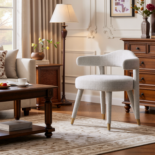 Sunvega Mid-Century Modern Accent Chair with Upholstered Legs for Living Room