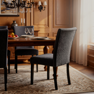 Sunvega Contemporary Fabric Upholstery Dining Bench with Block Legs