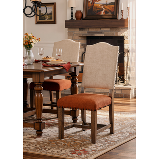 Sunvega Light Oak Finish Round Dining Table with Pedestal Base in Rustic Style