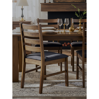 Sunvega Contemporary Round Dining Table with Drop Leaf in Solid Rubber Wood