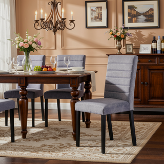 Sunvega Black Finish Dining Table with Wooden Top for 4 Seats