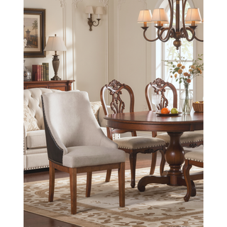 Sunvega Brown Finish Rectangular Dining Table with Thick Acacia Wood Top