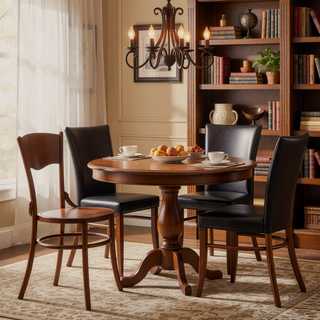 Sunvega Solid Wood Dining Chairs Set of 2 Fully Assembled for Dining Room and Living Room