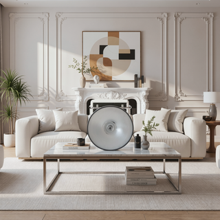 Sunvega Adjustable Height Bar Stool with Chrome Base and Faux Leather Upholstery