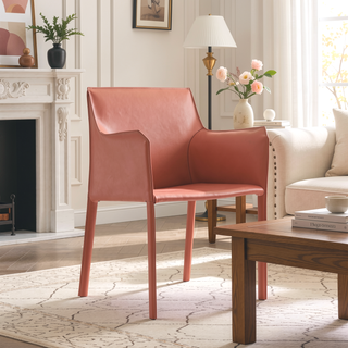 Sunvega Modern Dining Chair in Gray with Durable Metal Frame and Leatherette Upholstery