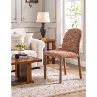 Sunvega Chenille Side Chairs with Padded Seat and Back Cushion Set of 2