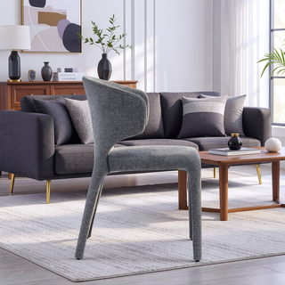 Sunvega Mid-Century Modern Dining Chairs Set of 2 with Faux Leather Upholstery