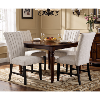 Sunvega Rustic Grey Solid Wood Round Dining Table with Open Shelf Storage