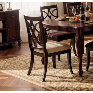 Sunvega Keenan Dark Walnut Finish Rectangular Dining Table with 1 Leaf