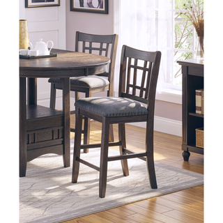 Sunvega Round Counter Height Dining Table with Leaf and Open Storage Base