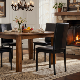 Sunvega Faux Marble Top Metal Frame Dinette Table with Exceptional Durability