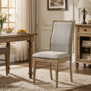 Sunvega Barley Upholstered Dining Side Chair with Ergonomic Backrest and Foam-Padded Seat