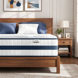 Sunvega 12 Inch King Hybrid Mattress with Cooling Memory Foam and Pocket Coils for Motion Isolation