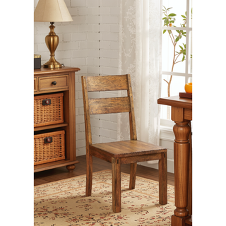 Sunvega Industrial U-Shape Metal Legs Walnut Black Finish Two Tone Design Bench