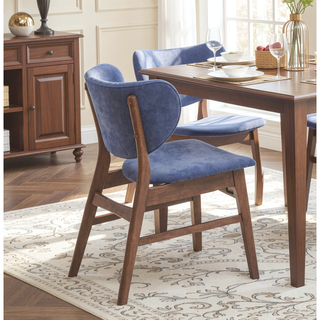 Sunvega Mid-Century Modern Dining Table with Walnut Finish and Sleek Design