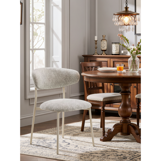 Sunvega Modern Luxury Dining Chairs Set with Padded Seat and Back Cushion