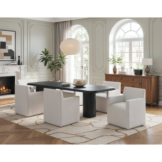 Sunvega Modern Dining Chair in Luxurious Faux Leather for Dining Room