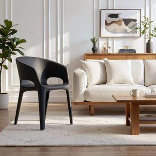 Sunvega Mid-Century Modern Dining Chairs Set of 2 with Faux Leather Upholstery