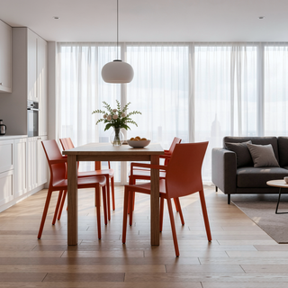 Sunvega Modern Dining Chair in Gray with Durable Metal Frame and Leatherette Upholstery