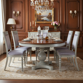 Sunvega Plush Grey Upholstered Side Chairs with Sparkling Rhinestones Inlay