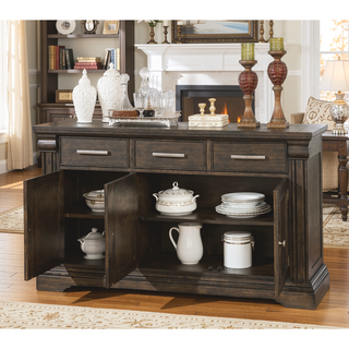 Sunvega Transitional Espresso Frame Side Chairs with Padded Seat Back and Nailhead Trim