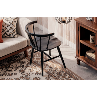 Sunvega Mid-Century Modern Dining Chairs with Spindle Back and Shaker Legs