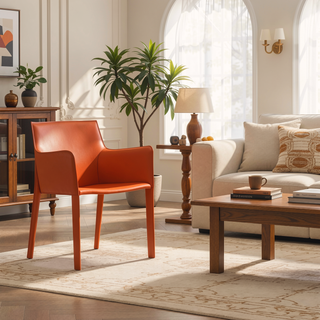 Sunvega Modern Dining Chair in Gray with Durable Metal Frame and Leatherette Upholstery