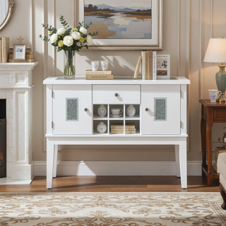 Sunvega Gray Velvet & White High Gloss Finish Side Chair with Wood Legs Set of 2
