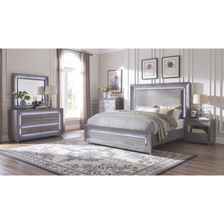 Sunvega Transitional Gray Chest with Metal Bracket Legs and Ball Bearing Glides