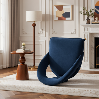 Sunvega Modern Velvet Upholstered Dining Chair with Gold Metal Tips for Dining Room