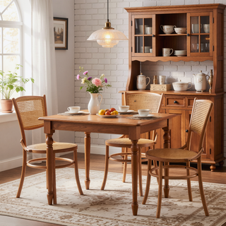 Sunvega Solid Wood Dining Chairs Set of 2 Fully Assembled for Dining Room and Living Room