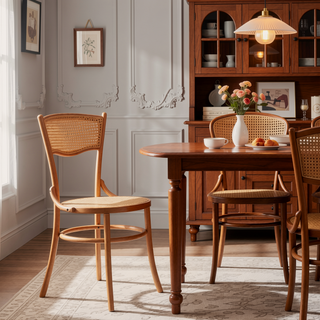 Sunvega Solid Wood Dining Chairs Set of 2 Fully Assembled for Dining Room and Living Room