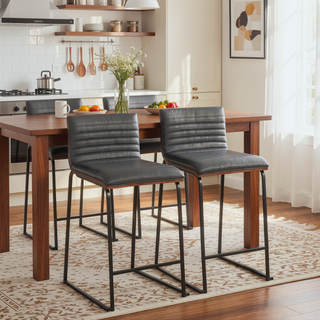 Sunvega Mason Mara Contemporary Fixed Height Counter Stool Set of 2