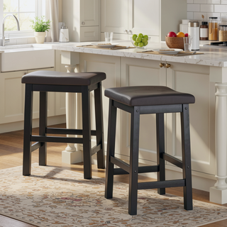 Sunvega 24 Inch Saddle Counter Stool for Your Serving Area and Entertaining