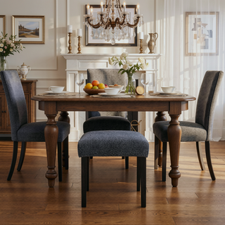 Sunvega Grey Dining Chairs Set of 2 with Durable Construction and Easy Cleaning