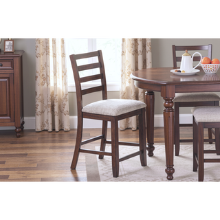 Sunvega Walnut Color Cushion Padded Seat Dining Room Bench in Contemporary Style