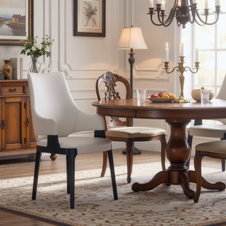 Sunvega Modern Dining Armchair in Blue Velvet with Solid Beech Wood Frame