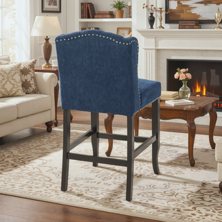 Sunvega Vienna Contemporary Tufted Wingback 31 Inch Counter Stools Set of 2