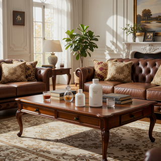 Sunvega Beige and Gold Tufted Cushion Stools with Square Design for Modern Interiors