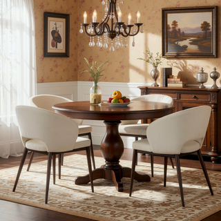 Sunvega Renee Contemporary Chair with Cream Velvet Upholstery and Copper Metal Legs