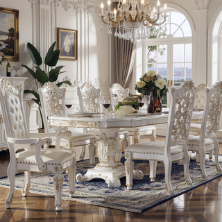 Sunvega Brown and Cherry Side Chair with Nailhead Trim and Floral Motif