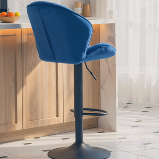 Sunvega Adjustable Bar Stools Set of 2 with Back and Footrest for Kitchen Pub